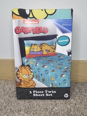 Garfield Microfiber 3-Piece Twin Sheet Set - Teal
